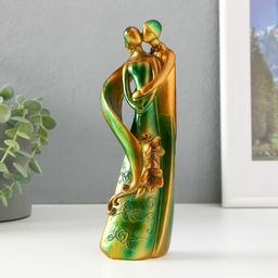 Фигурка полистоун Молодожёны. Поцелуй в объятиях, 21 см