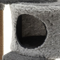 Комплекс для кошек с когтеточкой, разборный, с площадкой, 56 х 42 х 90 см, серый - Пижон фото 7