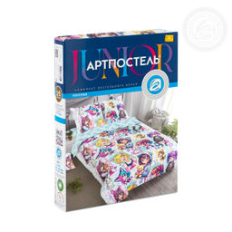 Постельное белье Лоли (поплин детский) 1,5 сп./Пододеяльник: 1 шт. - 215*145; Простыня: 1 шт. - 214*150; Наволочка: 2 шт. - 70*70; Поплин детский