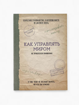 Ежедневник А5, 80 л. Тонкая обложка Как управлять миром