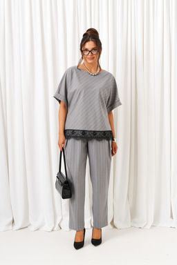 Костюм Beautiful Free 6442 светло-серый в полоску