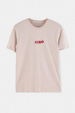 Ta_ D___k Omuz Regular Bask_l_ T-Shirt TMNSS26TS00083 - Trendyolmilla фото 2