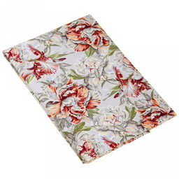 "Душистый пион К" Скатерть 150х145см, длина стола до 110см, на 4 персоны, хлопок "Премиум" 186г/м2, "Домашняя мода" (Россия)