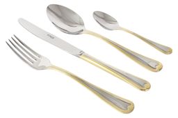 Набор столовых приборов Santorini Gold, 12 персон, 75 предметов