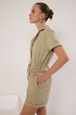 TRENDYOLMILLA Tas Baglama Detayl? Gabardin Super Mini Dokuma Tulum TWOSS22TU00007 фото 2