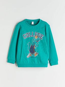 Bisiklet Yaka Erkek ?ocuk Sweatshirt