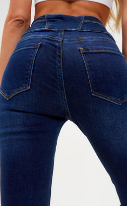 Джинсы женские зауженные P222-0131 синие - Primm фото 6