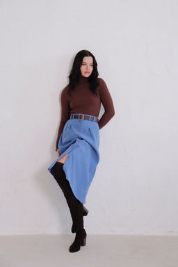 Юбка на пуговицах длины миди - Martichelli фото 59