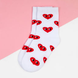 Носки для девочки KAFTAN «Сердечки», белые, 16-18 см