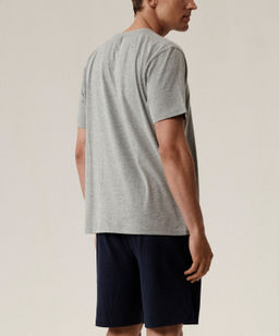 ATLANTIC NMP-396 Пижама мужская Wild серый меланж + темно-синий фото 3