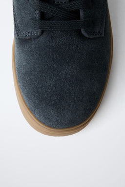 SPLIT SUEDE SPORTS DERBY SHOES - Zara фото 6