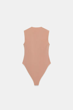 BODY ESCOTE CUADRADO STRETCH / Rosa palo - Zara фото 2