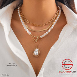 Ожерелье 4в1 с большой жемчужиной
