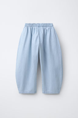 JEANS BALLOON FLUIDO / Azul claro - Zara фото 4