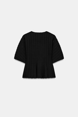 TOP PUNTO RIB / Negro