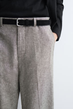PANTAL?N DE LINO RELAXED FIT STRAIGHT LEG - H&m фото 12
