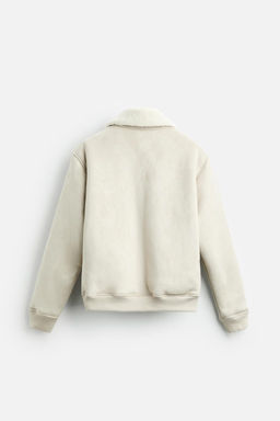 FAUX SUEDE CONTRAST JACKET - Zara фото 26