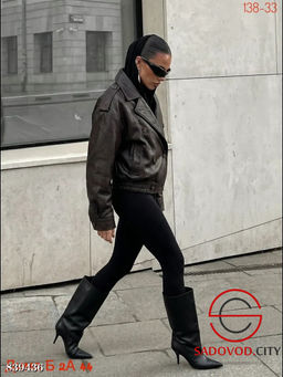 Кожаная куртки весенняя - Bruno фото 2