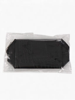 Косметичка ONE COLOR, на молнии, искусственная кожа, чёрная