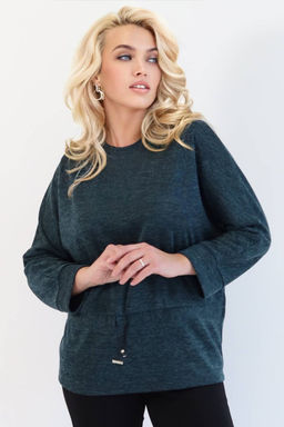 Блузка женская 4326/05/Изумрудный меланж - Rise фото 5