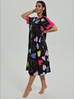 Барышня халат женский (темно-синий) - Lovetex фото 10