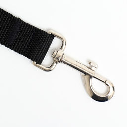 Поводок 1,2 м х 2,5 см, чёрный - Пижон фото 2