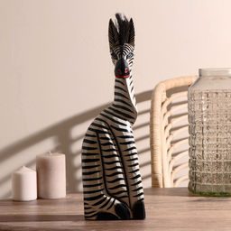 Сувенир дерево "Зебра Лира" 40х12х10 см