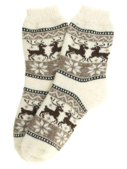 Носки женские "Олени и звёзды" 7603-2