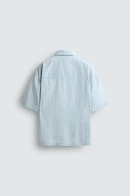 STRIPED JACQUARD WASHED SHIRT - Zara фото 8