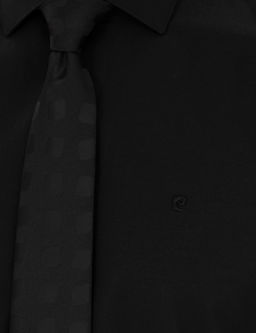 Рубашка Pierre Cardin Slim Fit черная длинный рукав