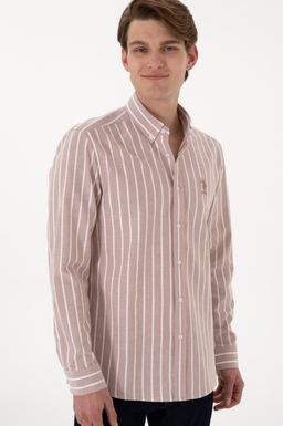 Erkek Camel Uzun Kollu G_mlek Sepette S_rpriz _ndirim - U.s. polo assn фото 3