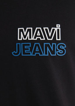 Mavi Jeans Bask?l? Siyah Ti??rt фото 6