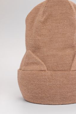 Шапка деми вязаная (Св.бежевый меланж) КИС - Jumbi фото 2