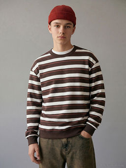 Bisiklet Yaka ?izgili Erkek ?ocuk Ti??rt