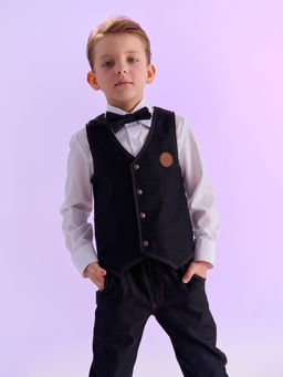 Жилет из джинскота Графит - Bungly фото 9