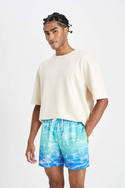 Короткие шорты для плавания с узором