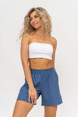 Шорты Натали 36781 из полиэстера с льном  фото 35