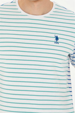 Мужская мятная футболка с круглым вырезом Неожиданная скидка в корзине - U.s. polo assn фото 7