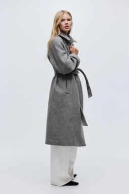 Abrigo oversize en mezcla de lana - H&m фото 8