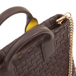 Итальянская миниатюрная женская сумочка DuDu Bags серии Ibiza | кофейно-коричневый - Dudubags фото 5