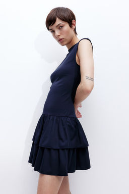 Vestido escalonado de punto - H&m фото 4
