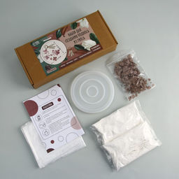 Набор для создания поддона из гипса с сухоцветами Круг - Школа талантов фото 2