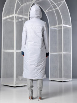 25312 Пальто дем. двустороннее синий/серый - Dizzyway фото 10