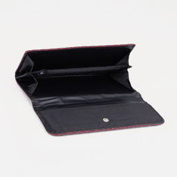 Кошелёк на кнопке, цвет бордовый - Simaland фото 3