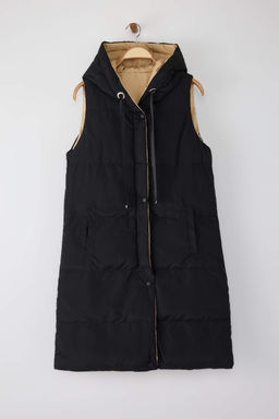 Trendyolmilla Siyah-Vizon Regular Yelek TWOAW25YE00109 фото 6