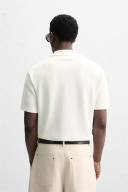 INTERLOCK TEXTURED POLO SHIRT - Zara фото 19