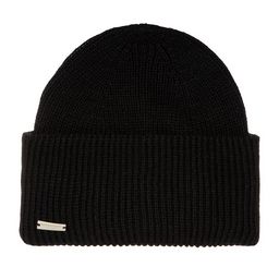 Шапка SEEBERGER арт. 18236-0 TURN-UP BEANIE (черный)