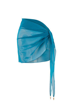 Petrol Orme Mesh Mini Aksesuar Detayl? Plaj Pareo TBESS26PR00007