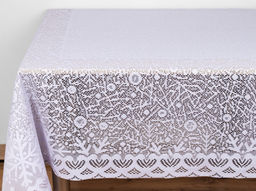 Скатерть декоративная Д194К 2968 лавандовый 2.30 м*1.55 м рис. Д194К