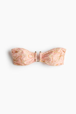 Top de bikini bandeau con relleno
